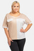 Plus size blouse model 193907 Karko