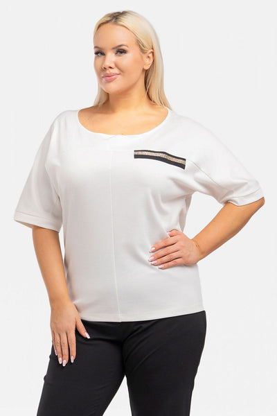 Plus size blouse model 193910 Karko