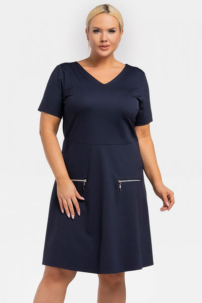 Plus size dress model 195022 Karko